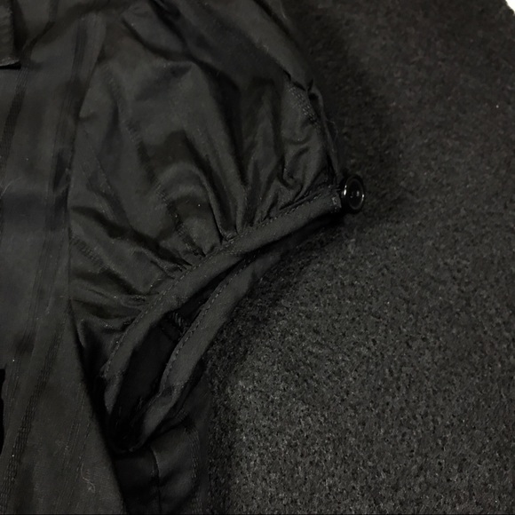 A Byer Long Black Shirt Sz M Cap Sleeve W/ button - Picture 5 of 8